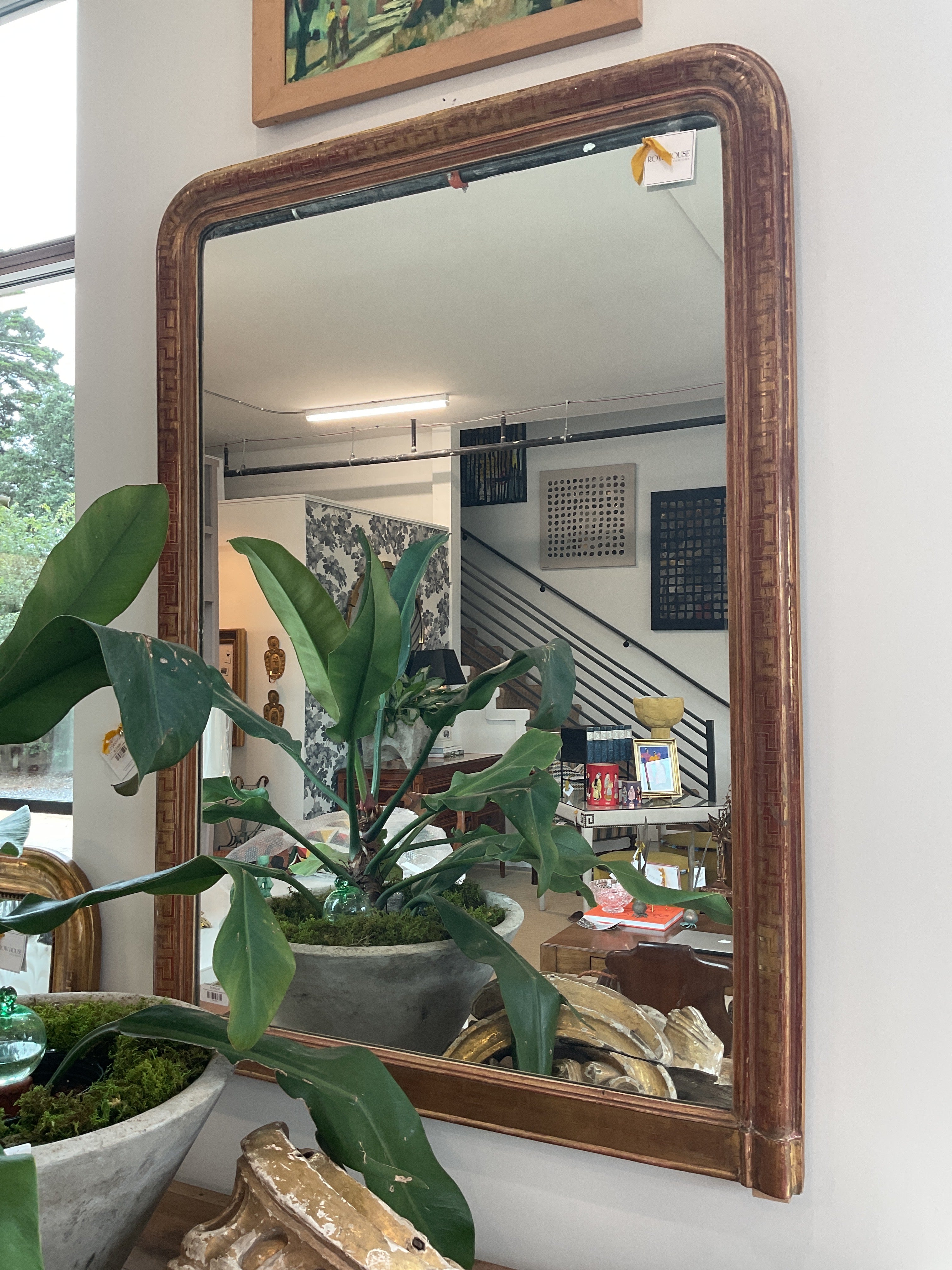 Antique Greek Key Mirror