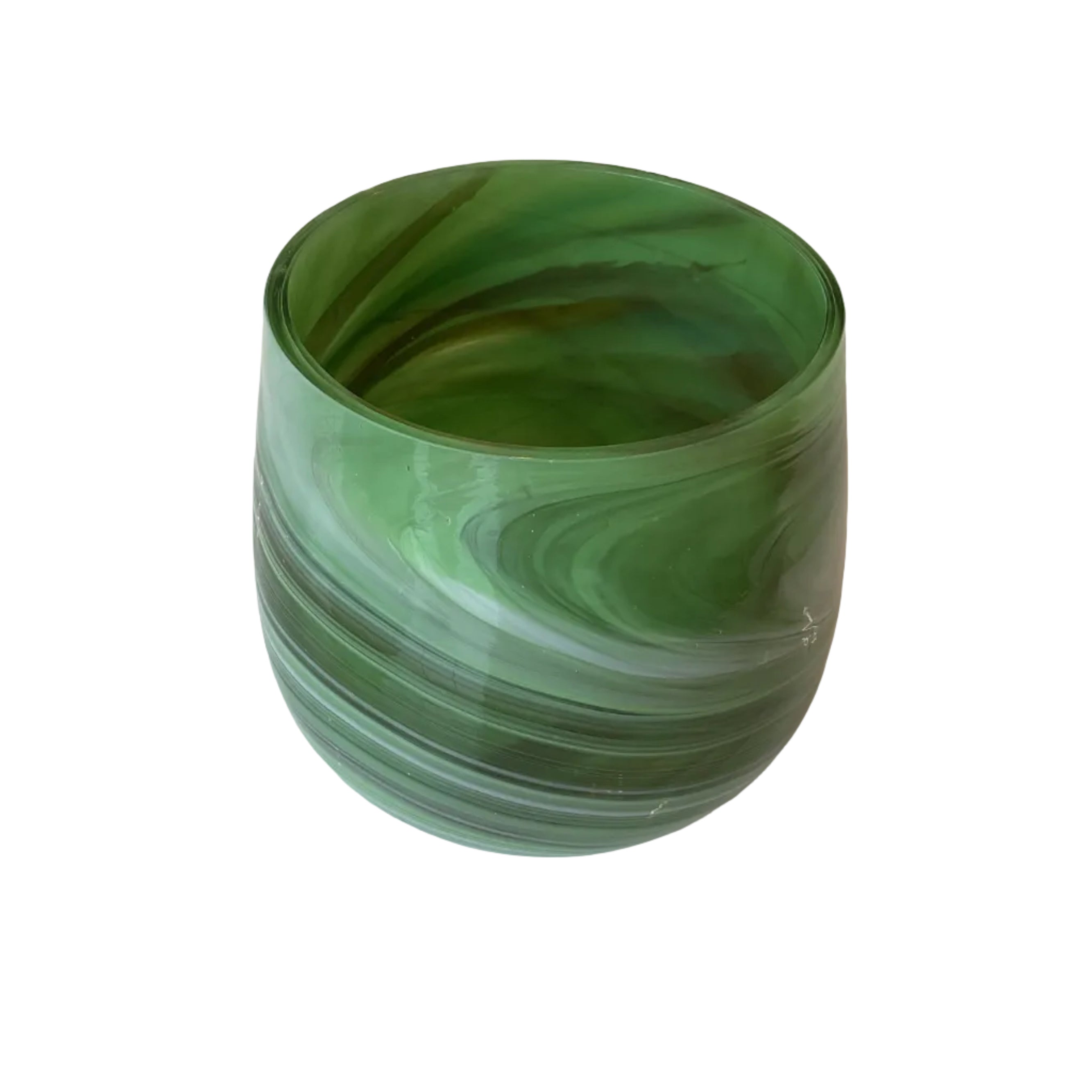 Swirl Planter, Green