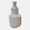 Italian Ceramic Sculptural White Bottle