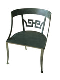 Vintage Klismos Chair with Verdigris Finish
