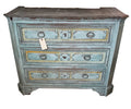 Small Blue Chest w Yellow Trim