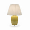 Custom Lamp - Yellow Crackle Chinoiserie Vase Lamp