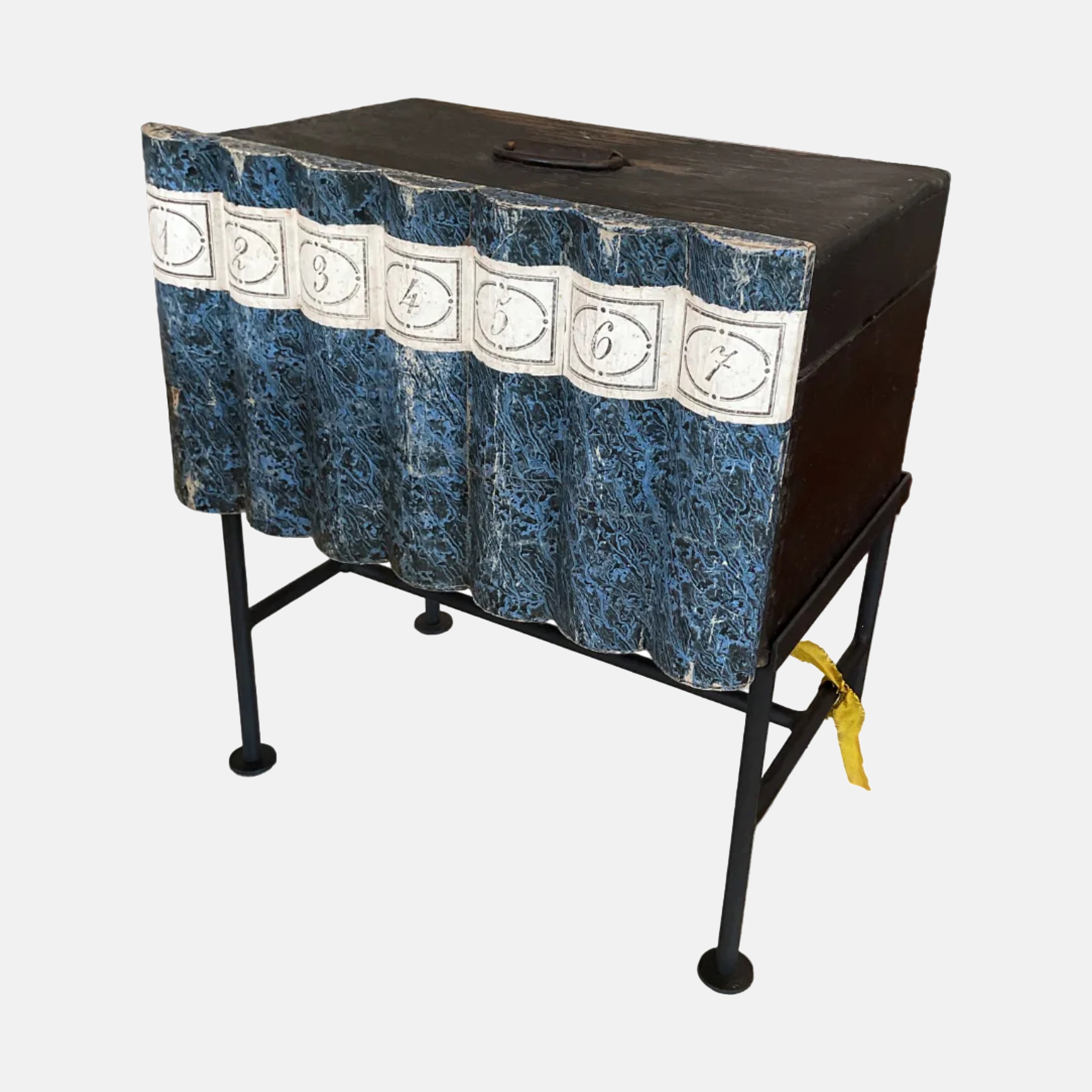Small 20th Century Italian Marbled Paper Document Box