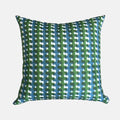 Imogene Green And Blue Check Pillow