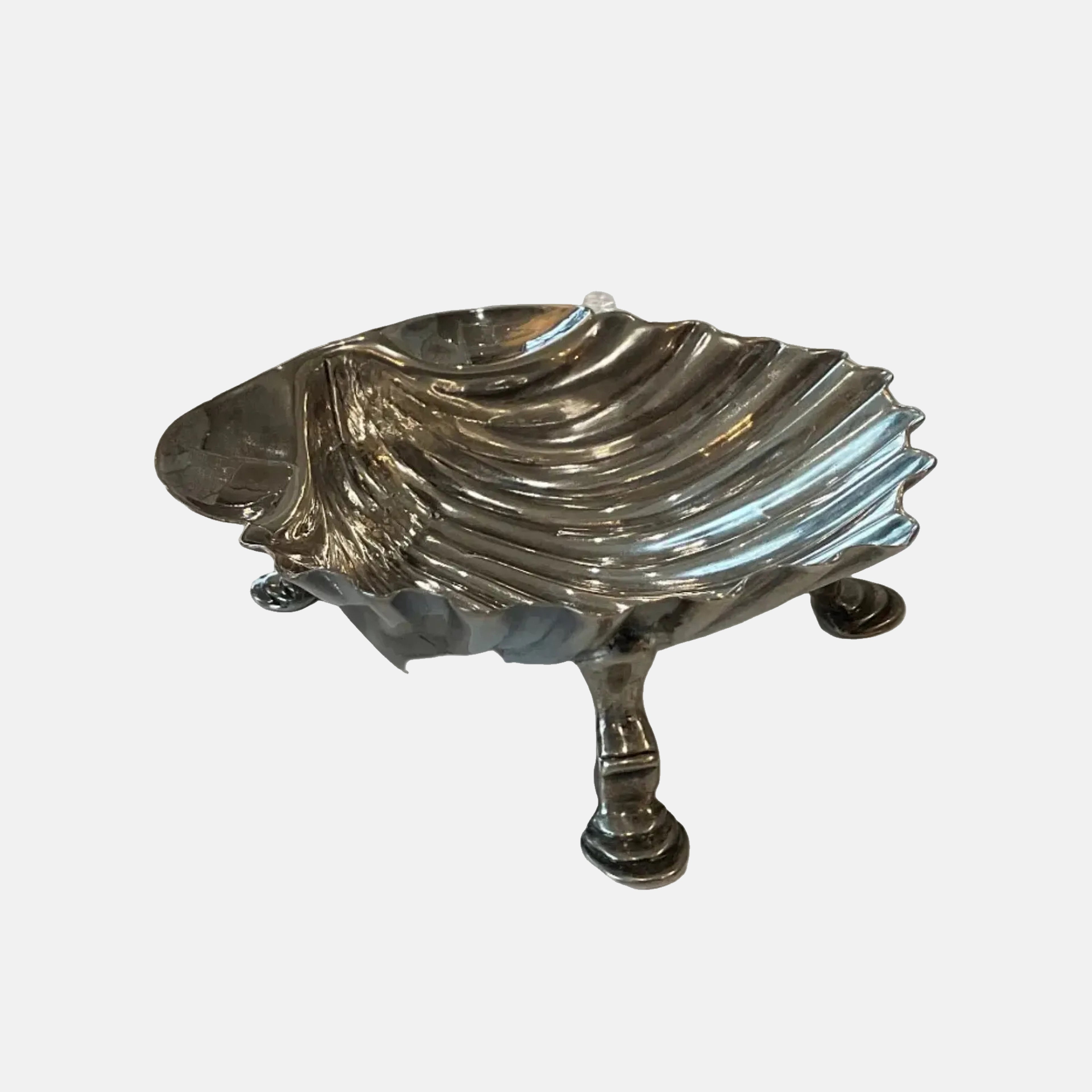 British Sterling Silver Shell Dish