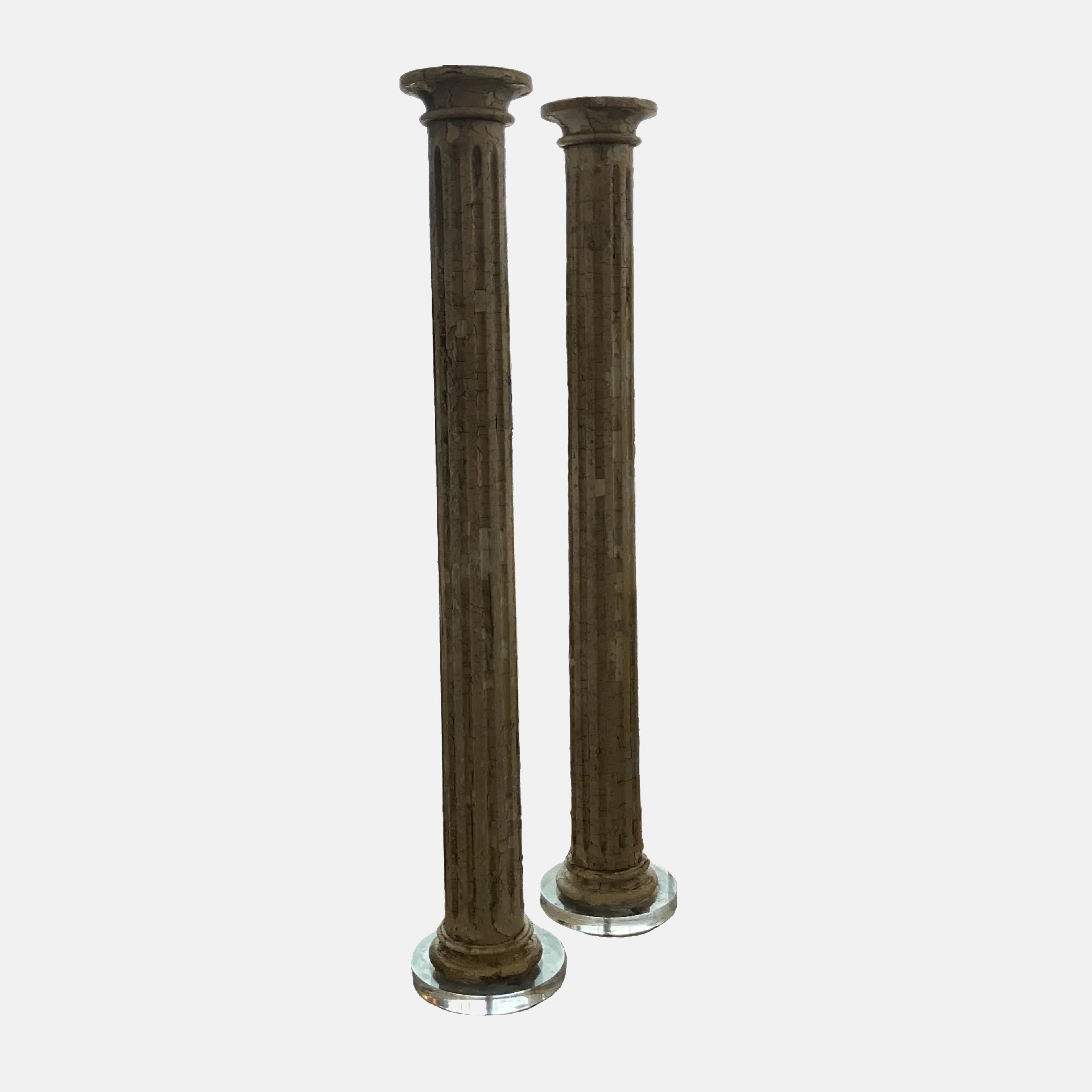 Tall Wood Column Fragments