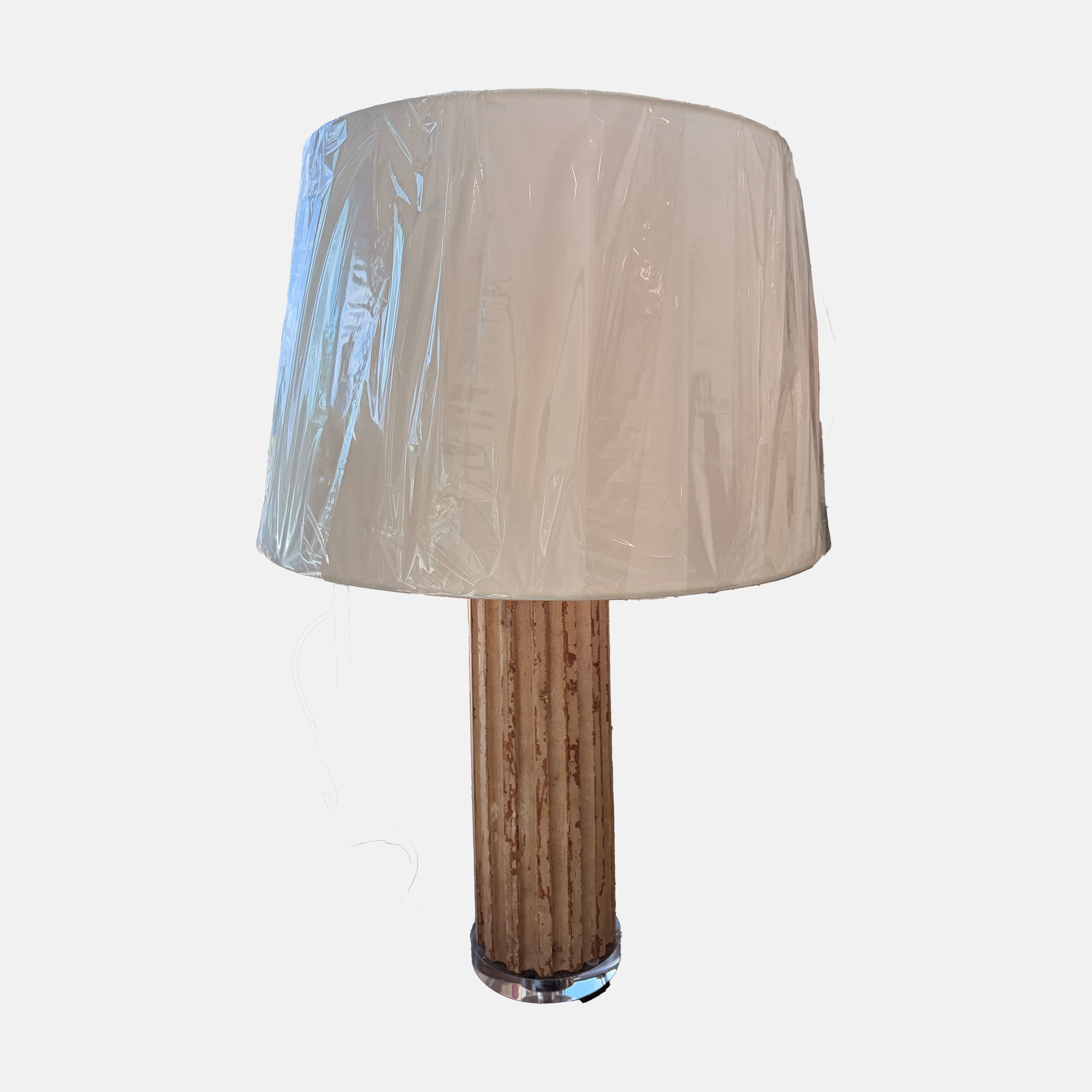 Wood Column Lamp