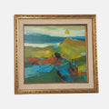 Abstract Landscape in Gold Frame