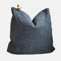 Slate Grey Sherpa Pillow