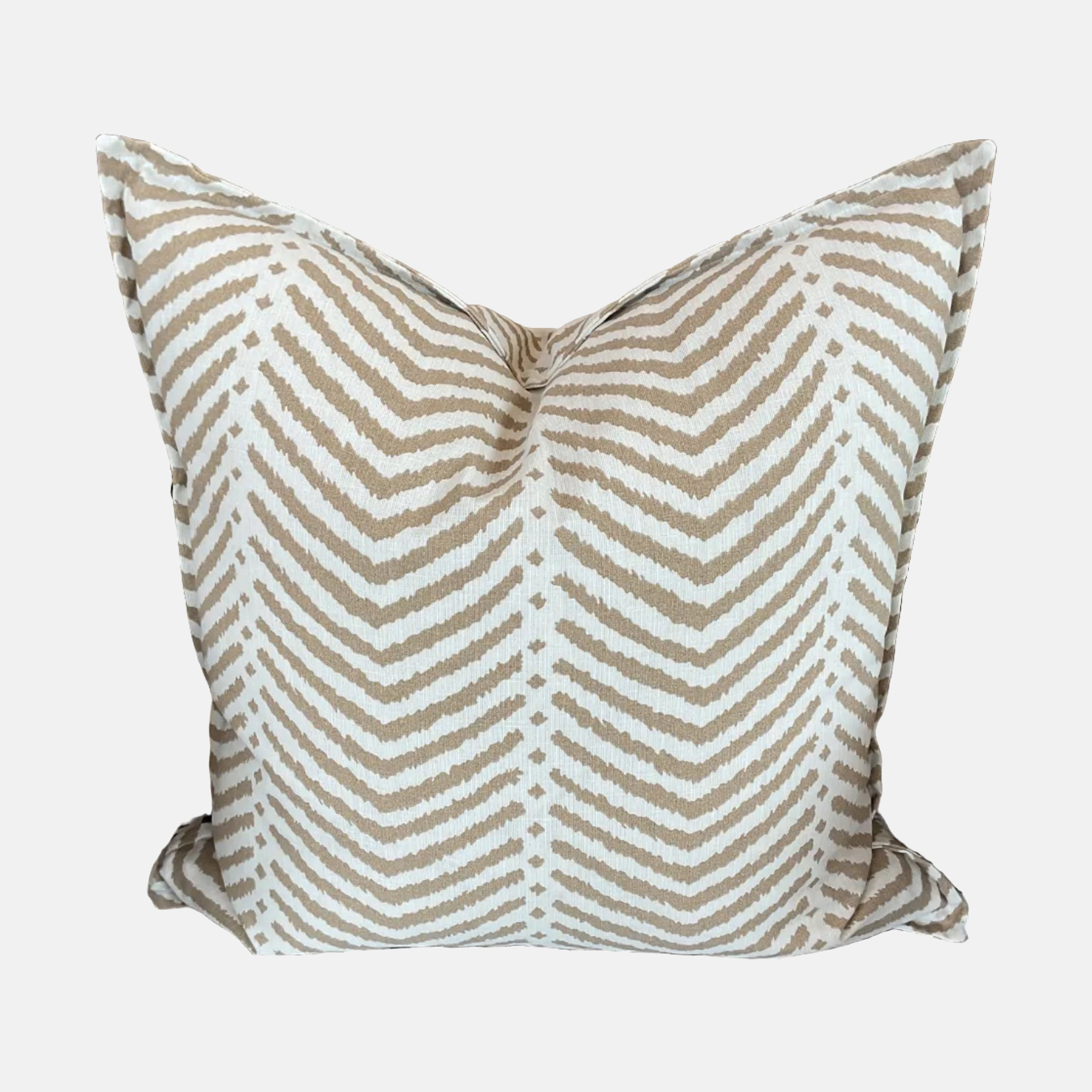 Tan Zig Zag Pillow