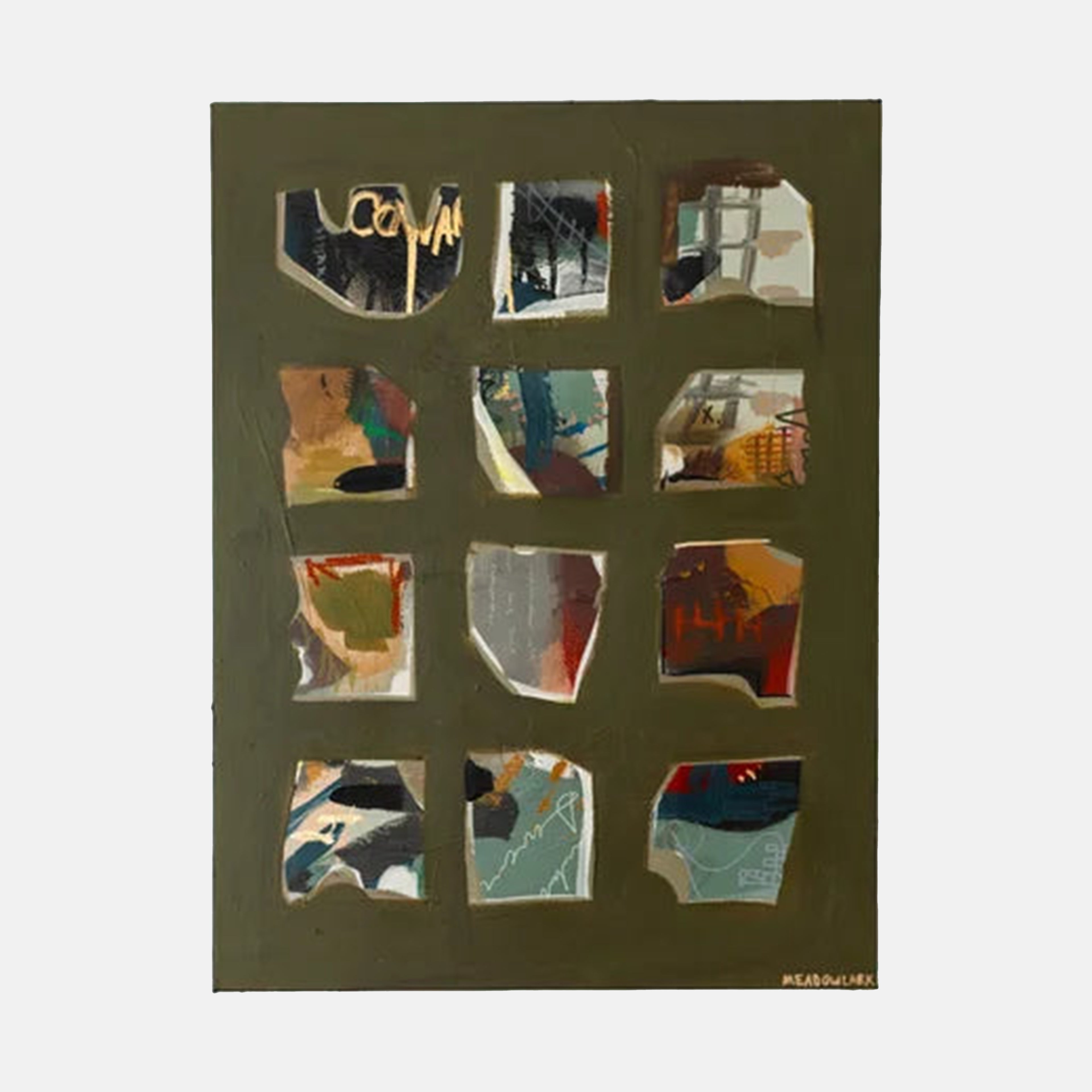 Kim Meadowlark Painting "FAUX AMIS"