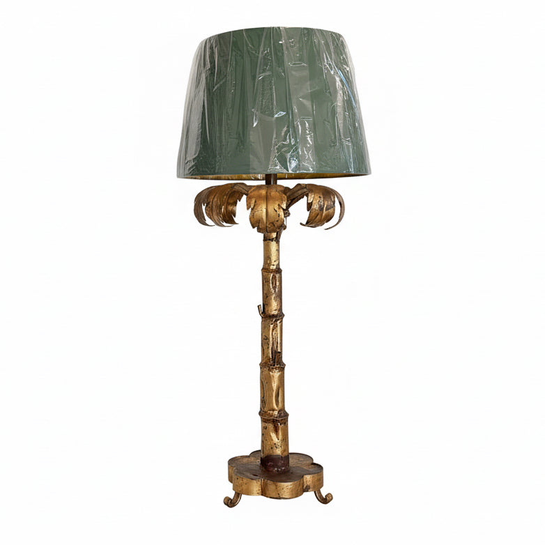 Gilded Palm Lamp