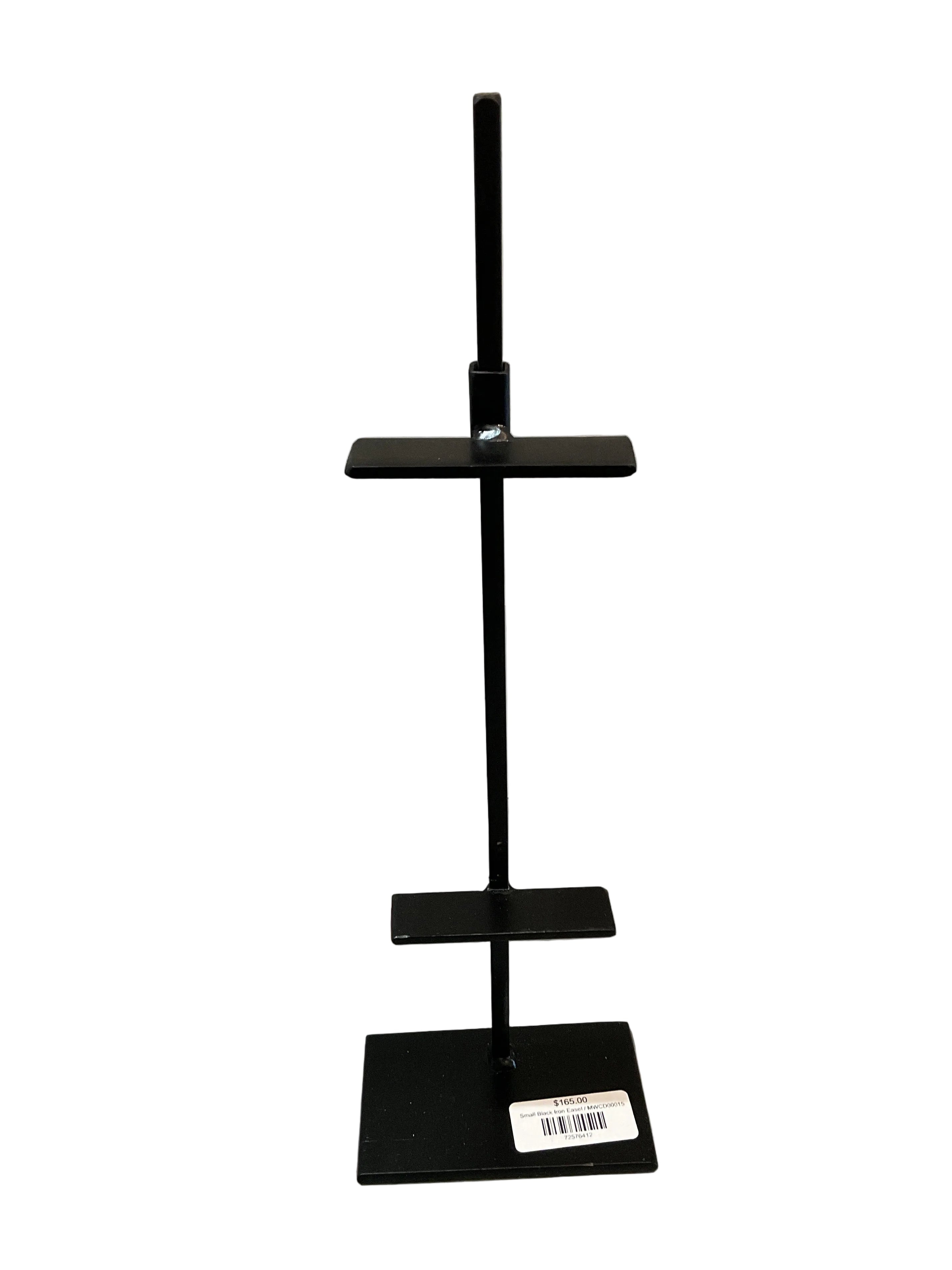 Small Black Iron Easel