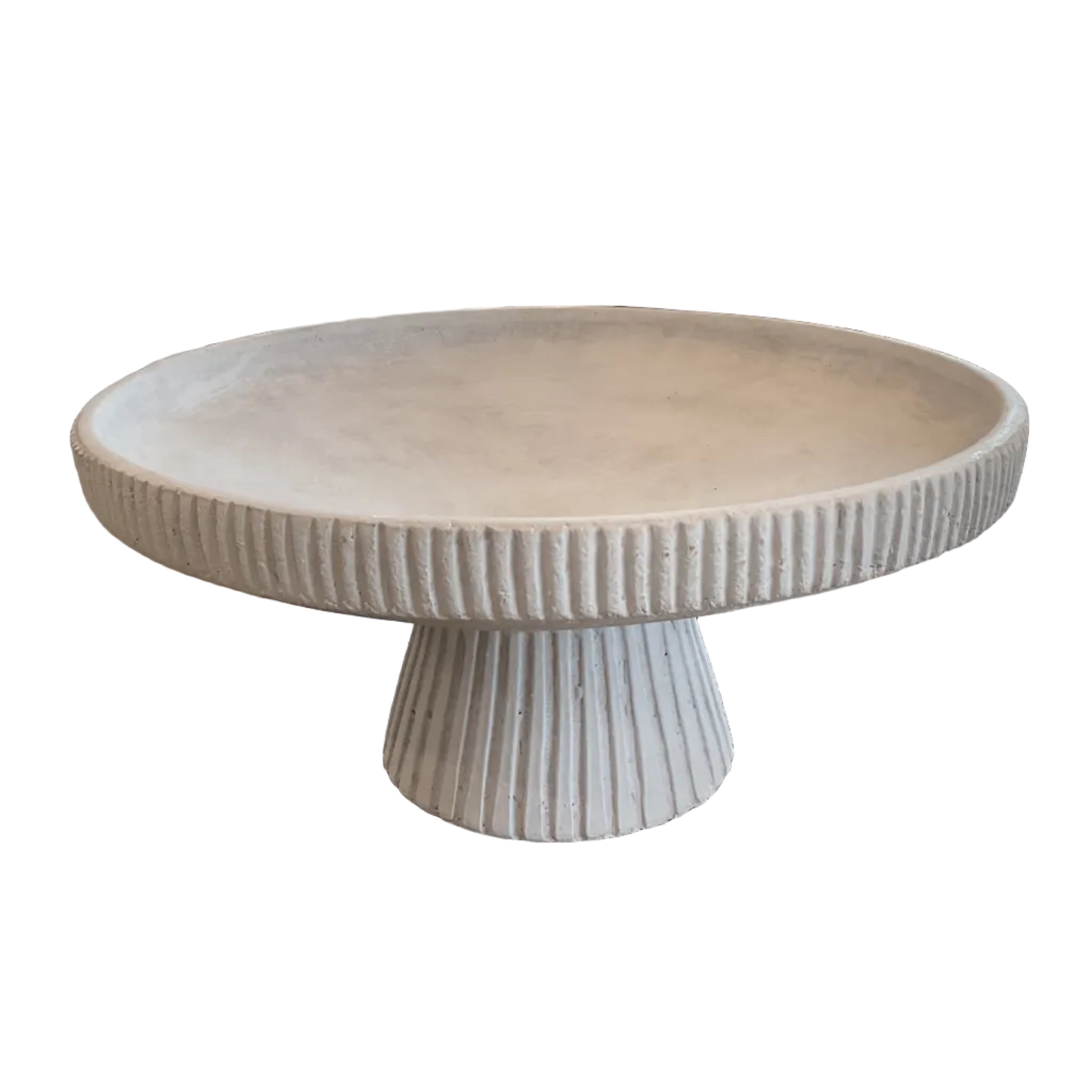White Pedestal Bowl