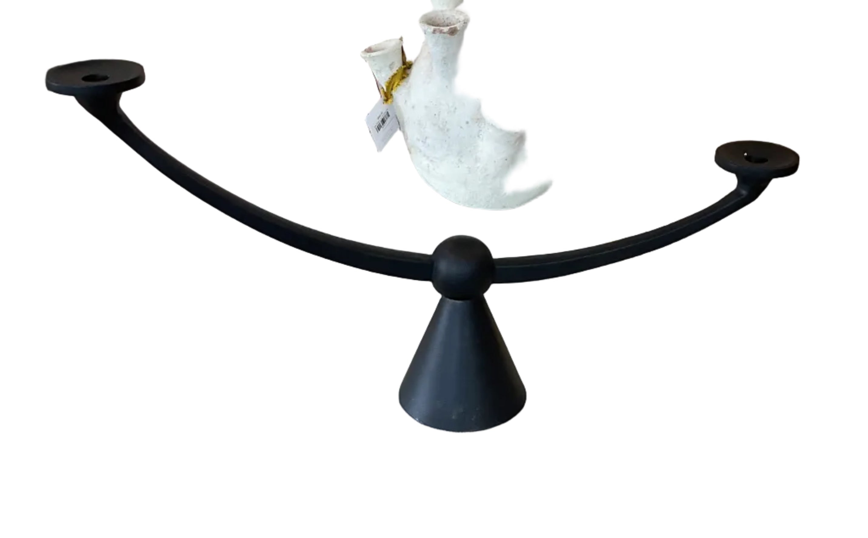 Iron Y-Shaped Candle Holder