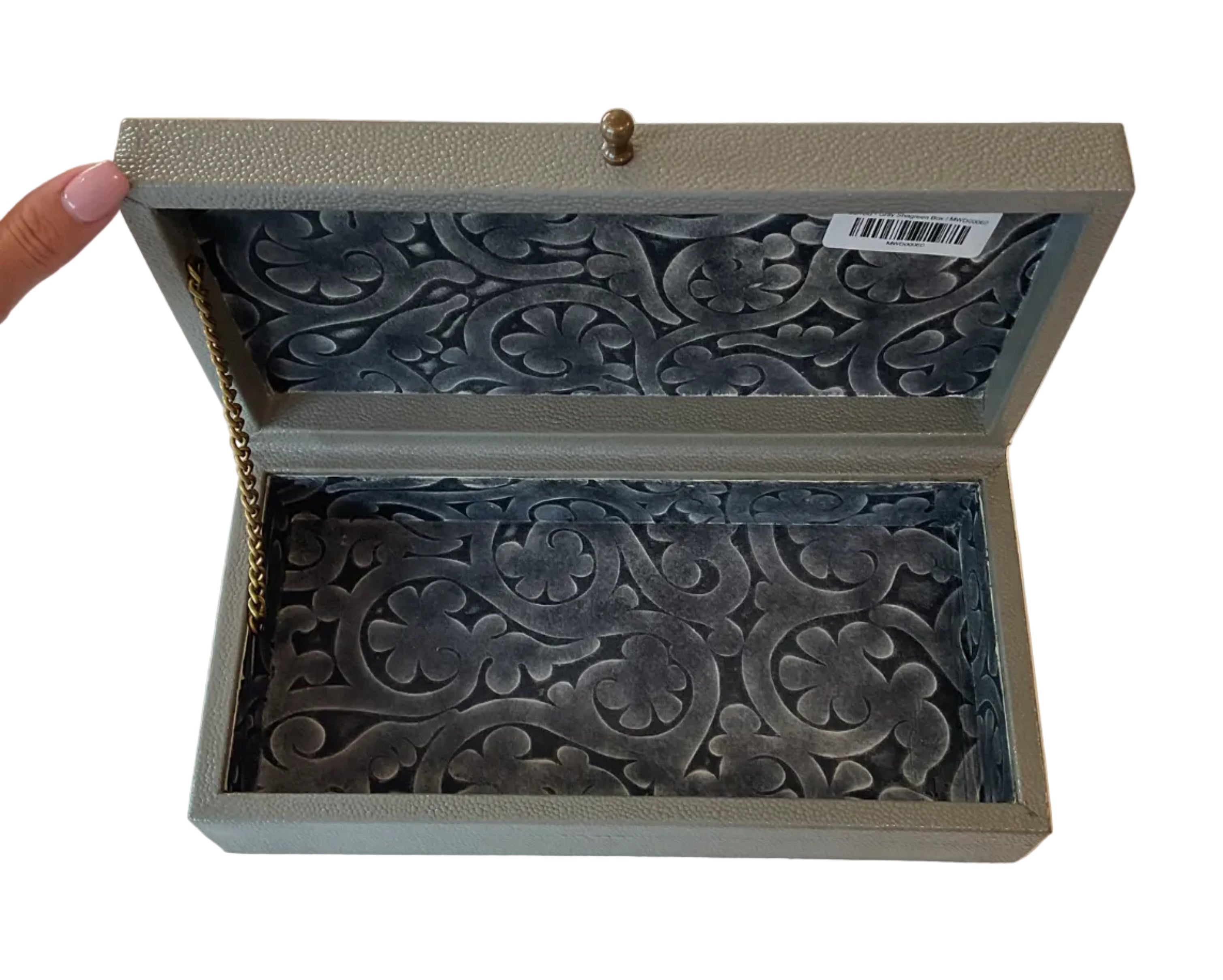 Sarreid - Gray Shagreen Box