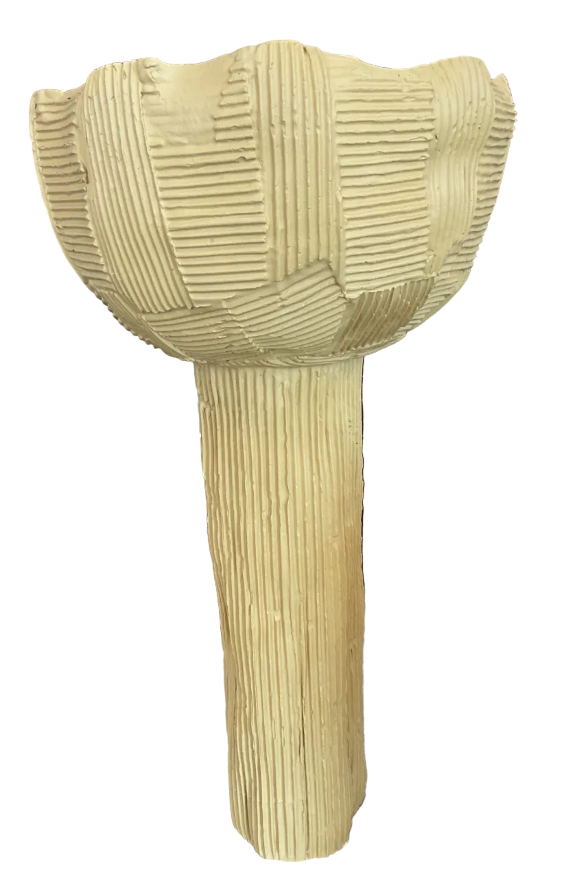 Italian Ceramic Yellow Sculpture