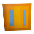 Vintage Art - Orange and Blue Nod to Cubism