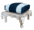 Elephant Stool with Cushion