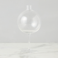 Clear Wine Glass Shaped Flower Vase, Large