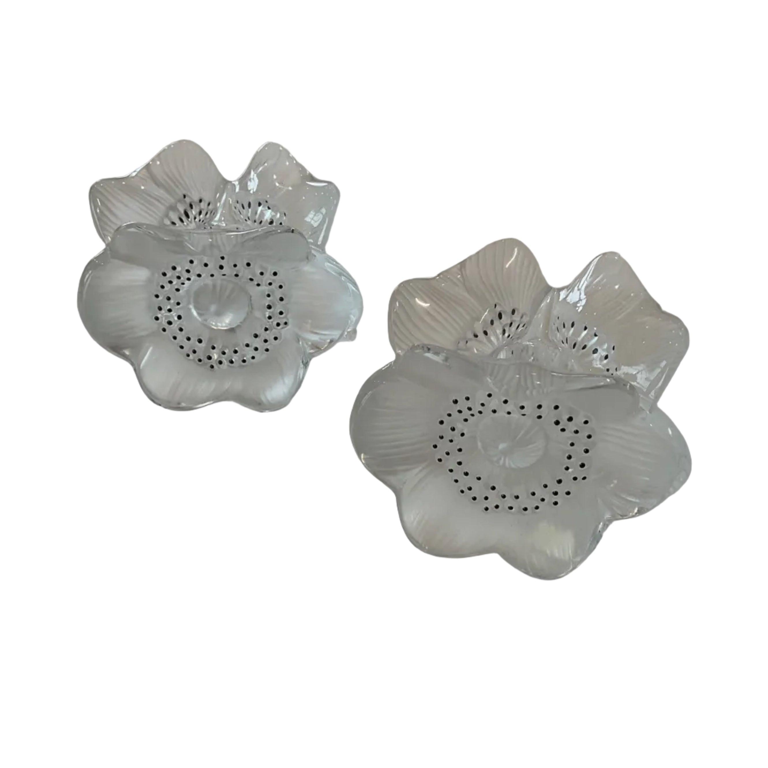 Lalique Candleholders (Pair)
