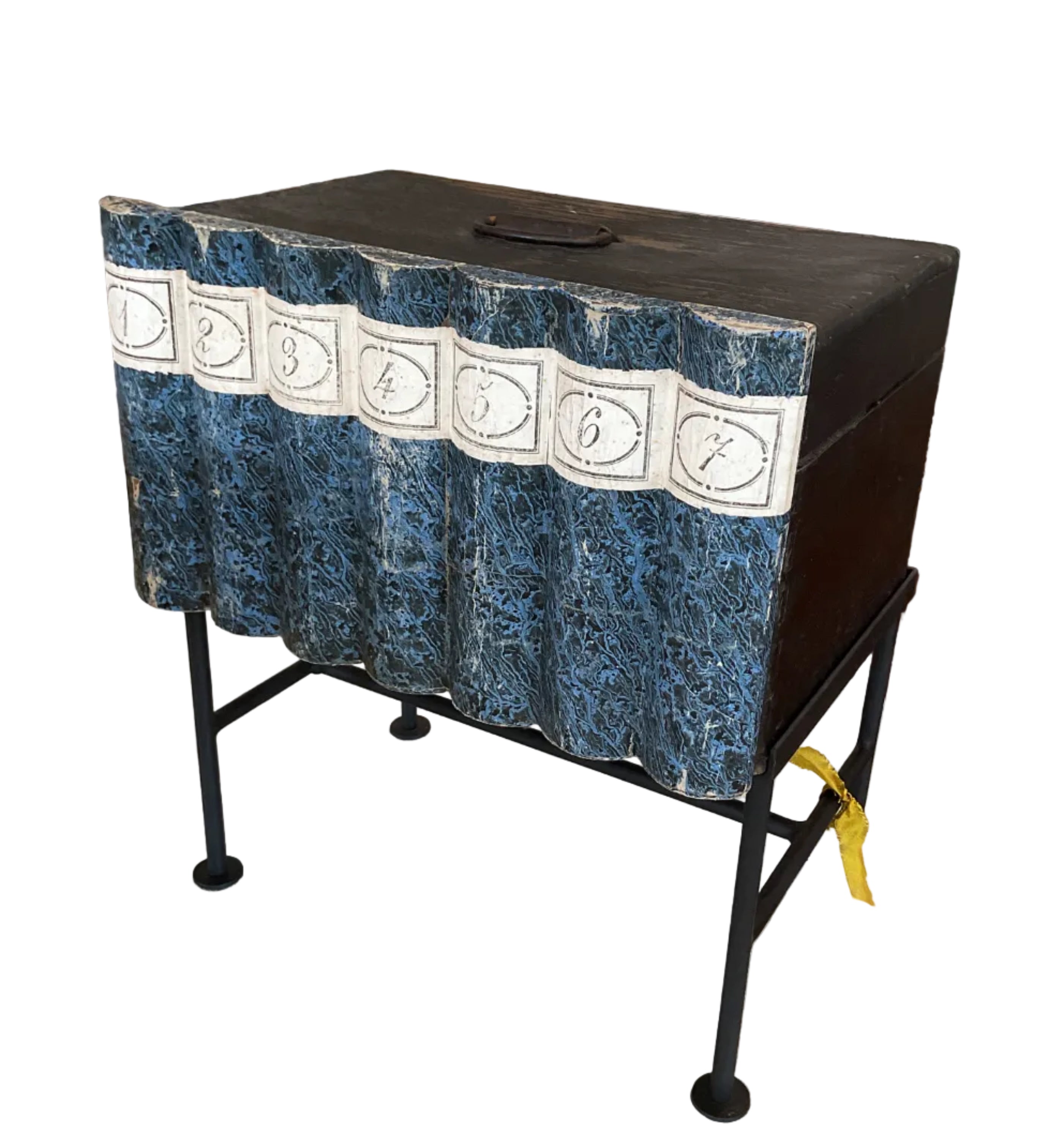 20th Century Italian Marbled Paper Document Box