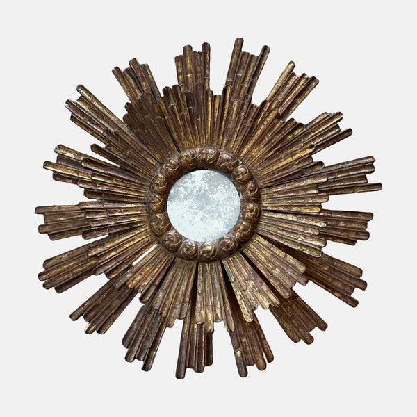 Antique Double Layer Sunburst Mirror