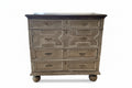 English Jacobean Bleached Wood Chest