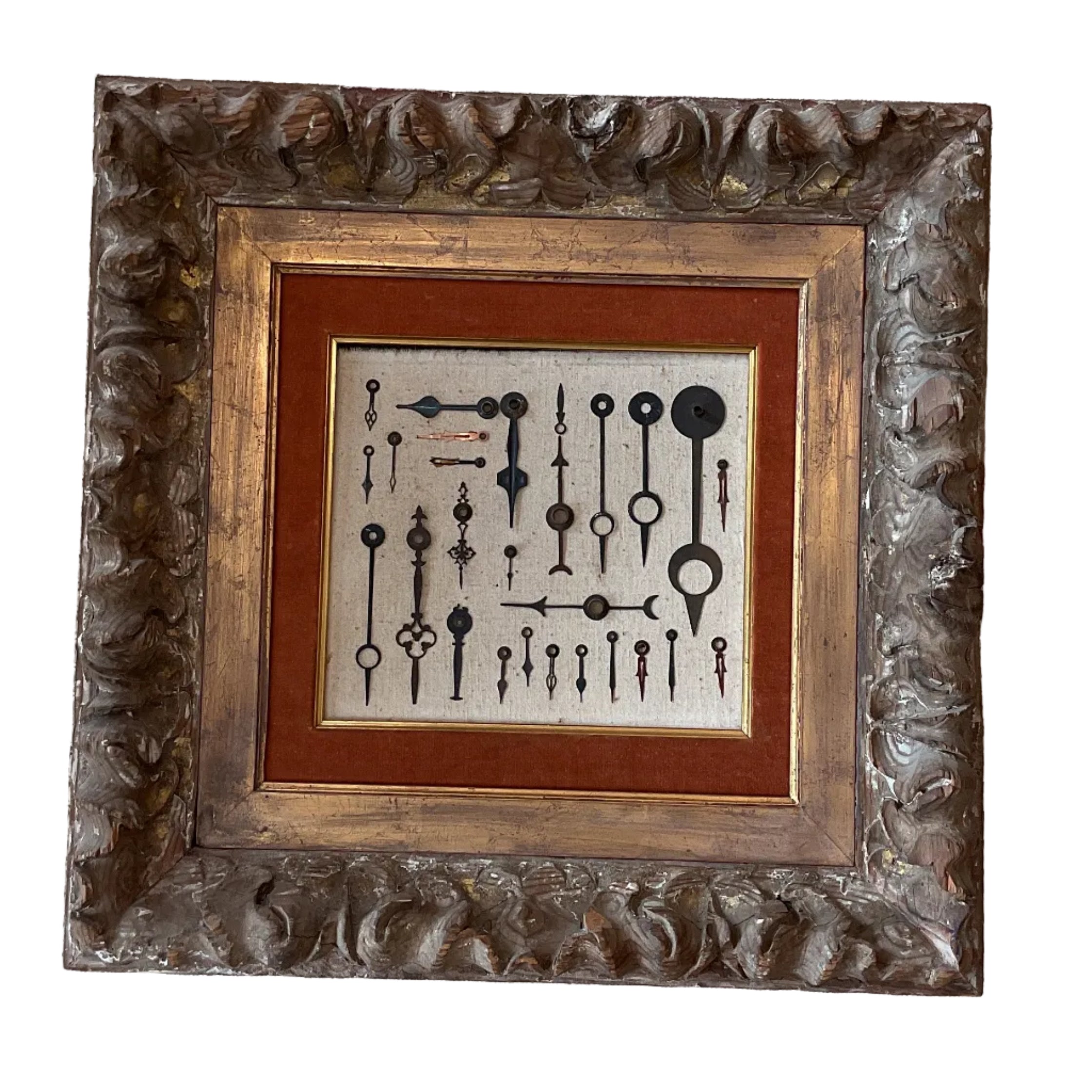 18th Century Framed Clock Hands