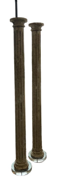 Tall Wood Column Fragments
