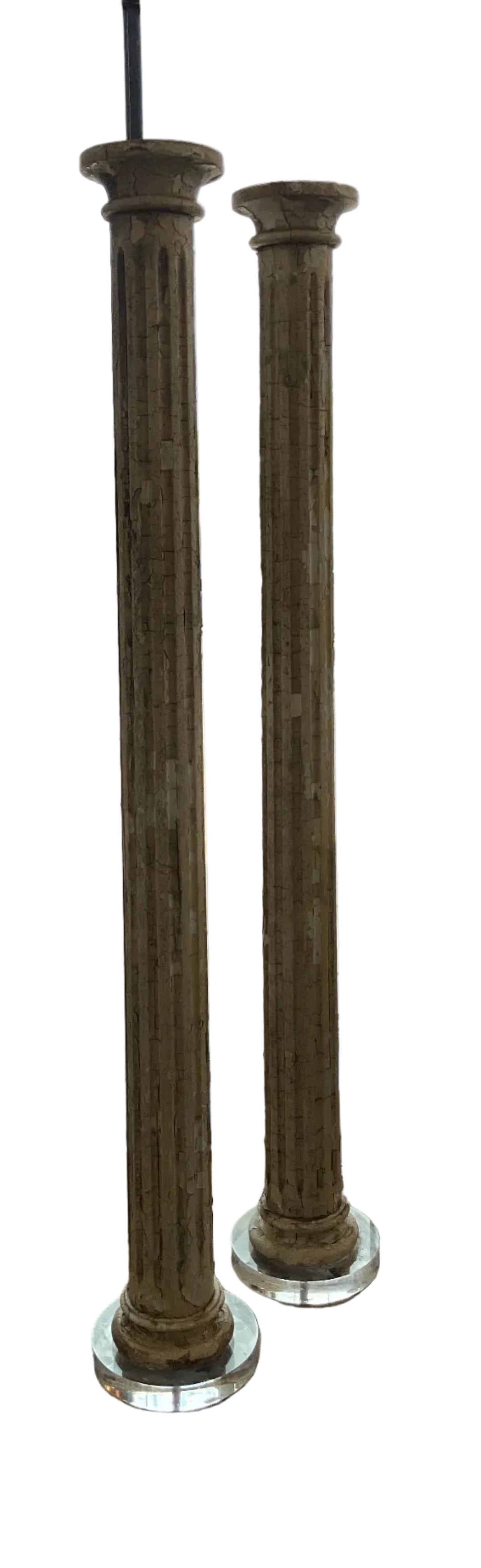 Tall Wood Column Fragments