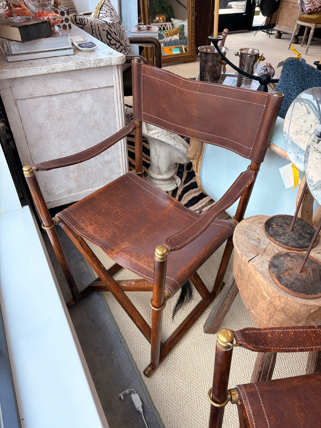 Leather Safari Chair