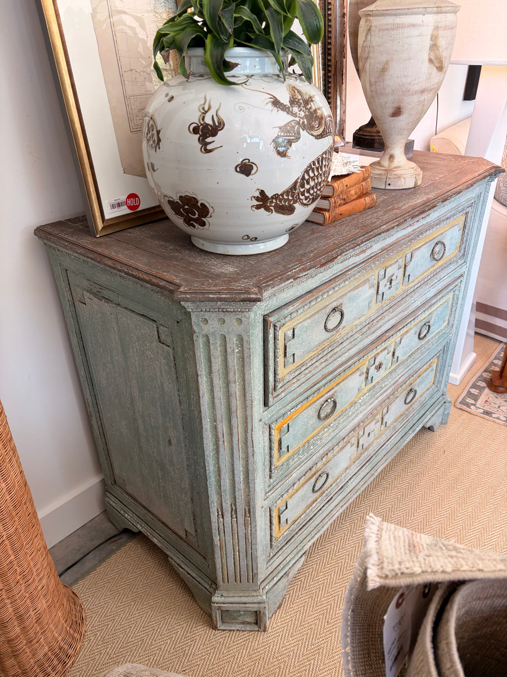 Rustic Light Blue Dresser