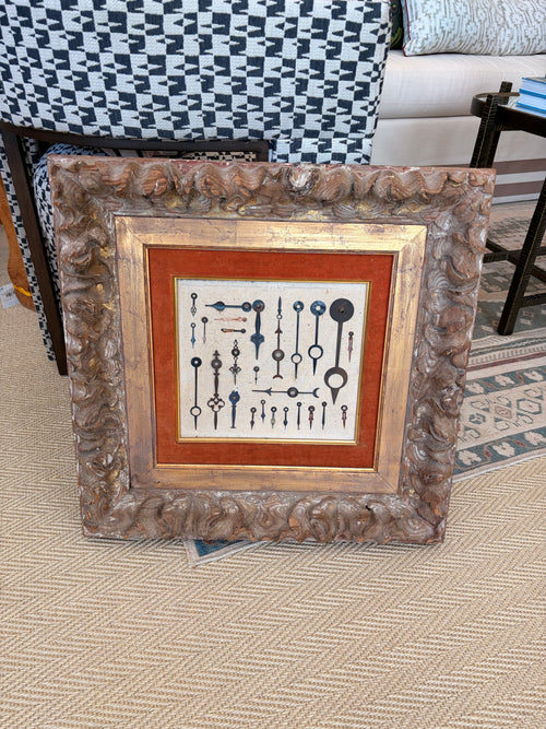18th Century Framed Clock Hands
