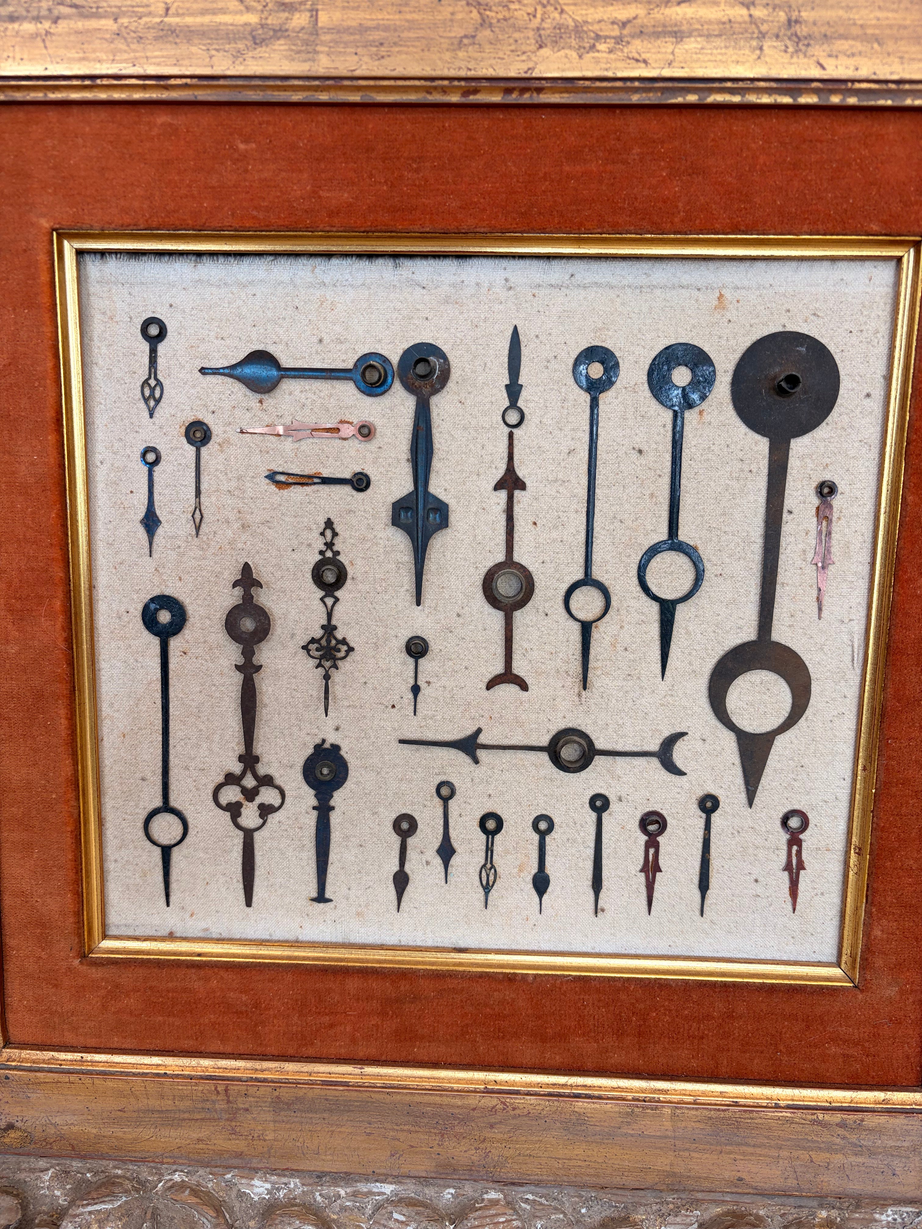 18th Century Framed Clock Hands