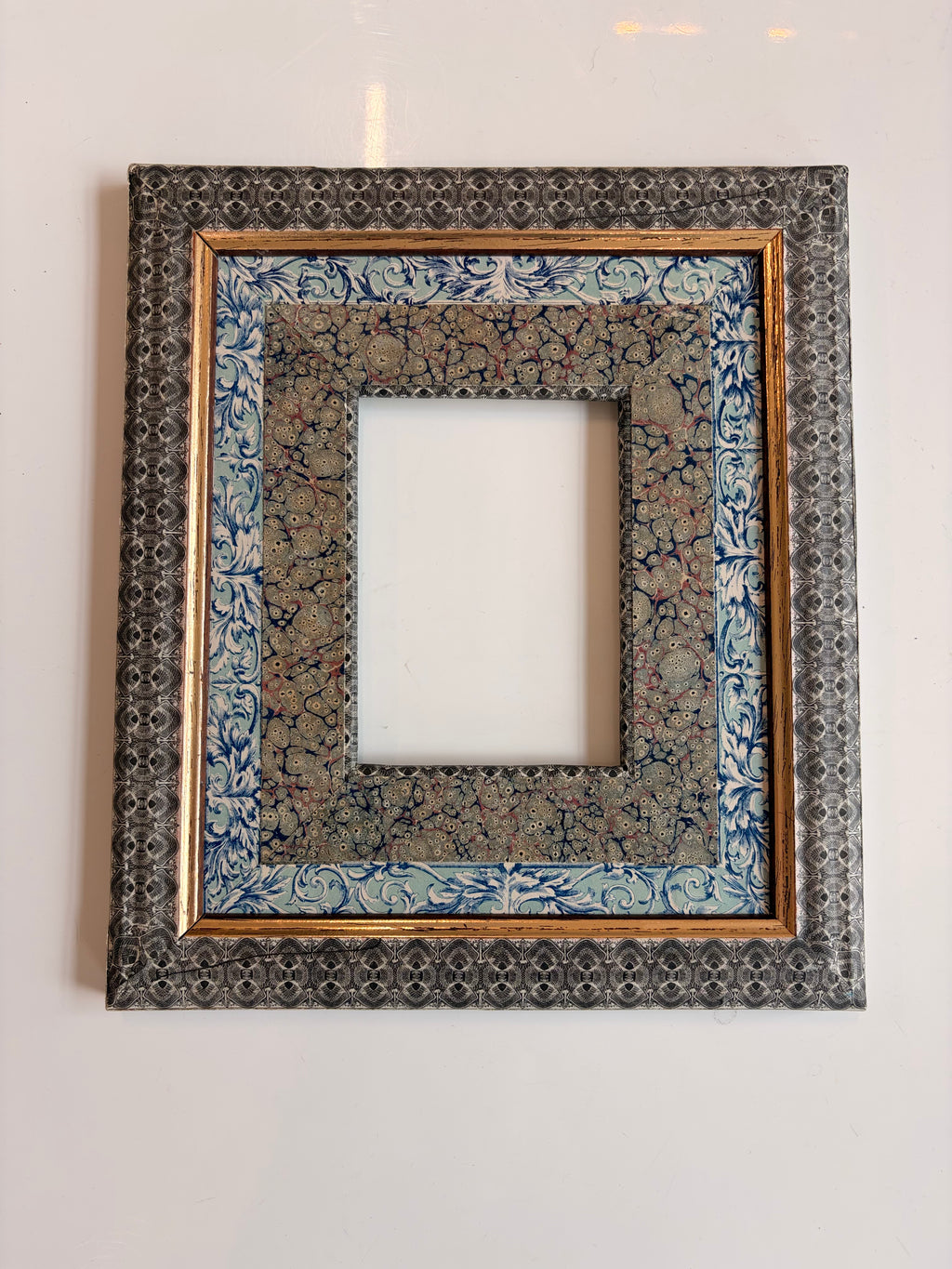 Antique French Papered Frames