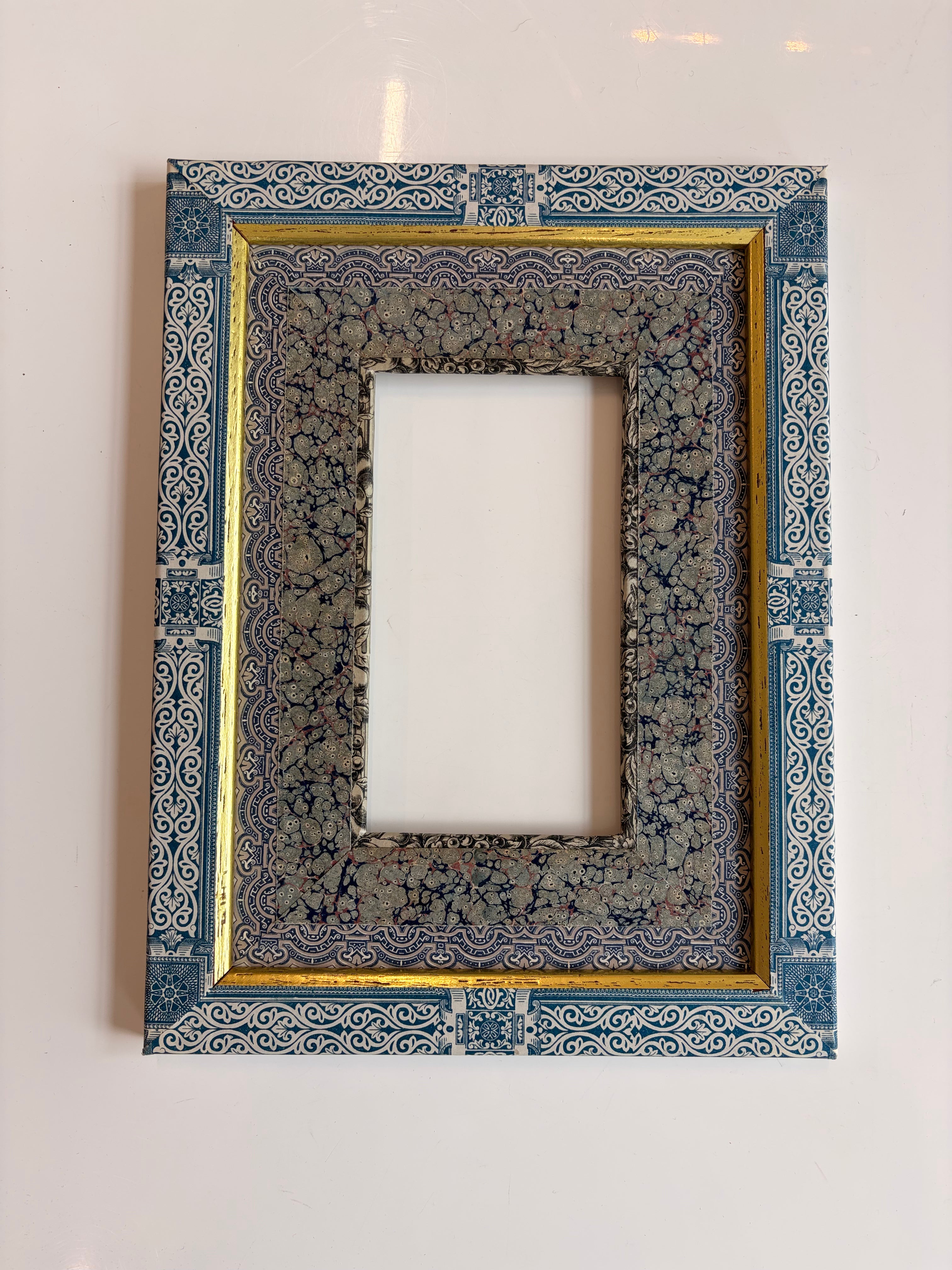 Antique French Papered Frames