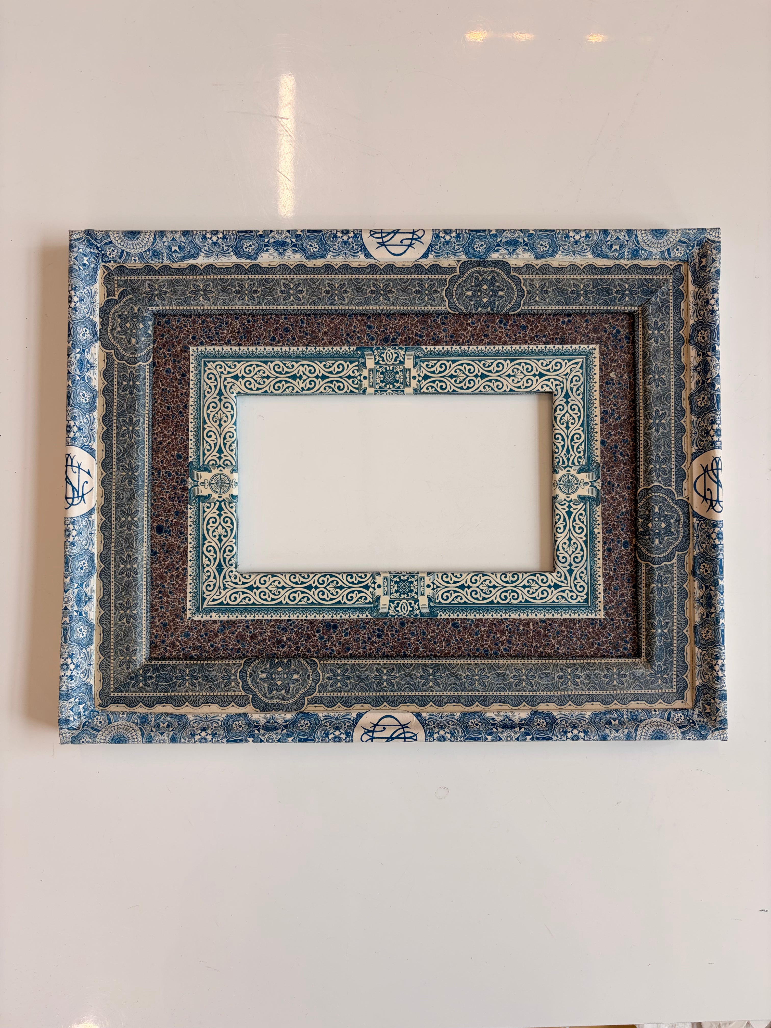 Antique French Papered Frames