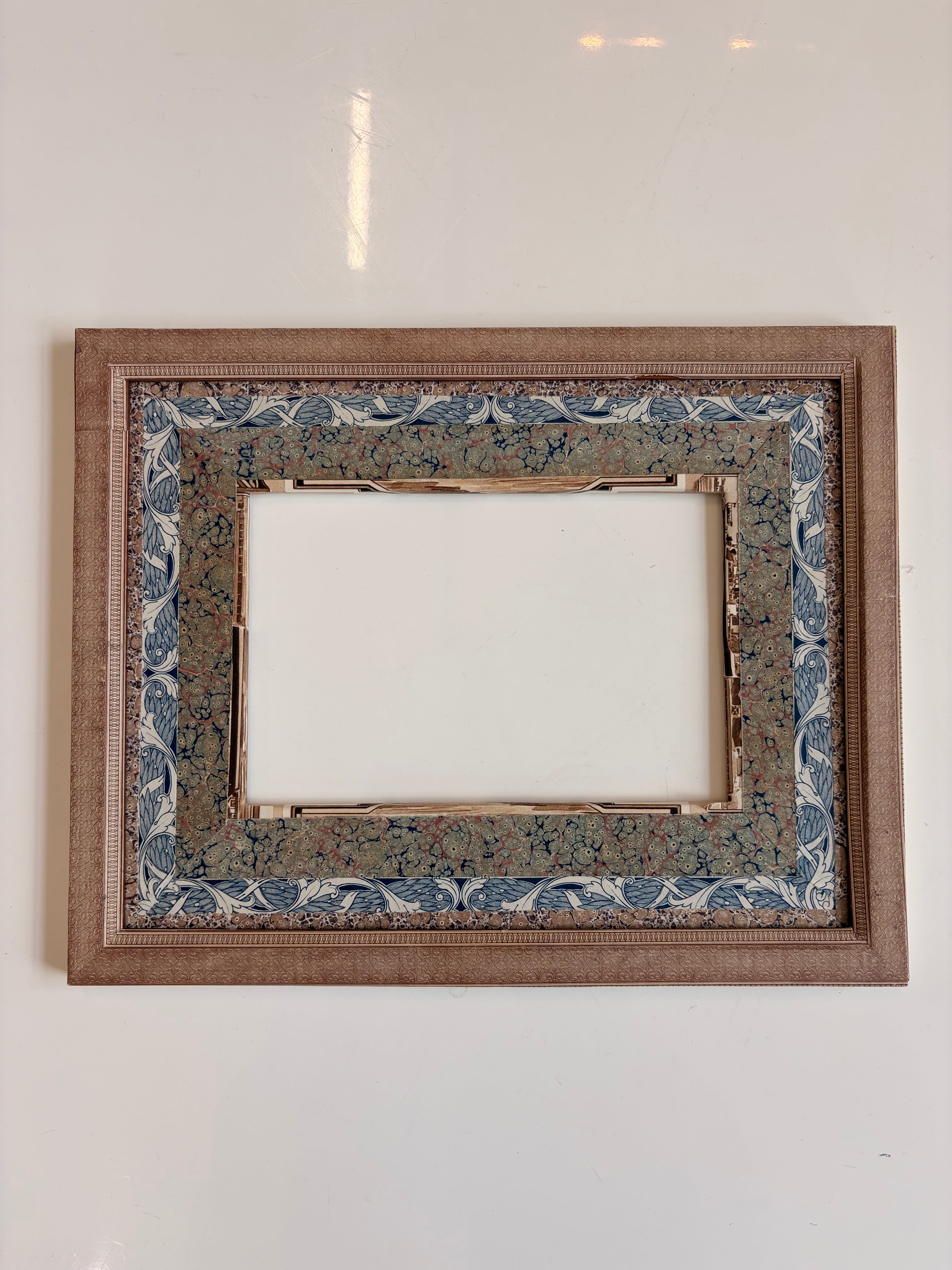 Antique French Papered Frames