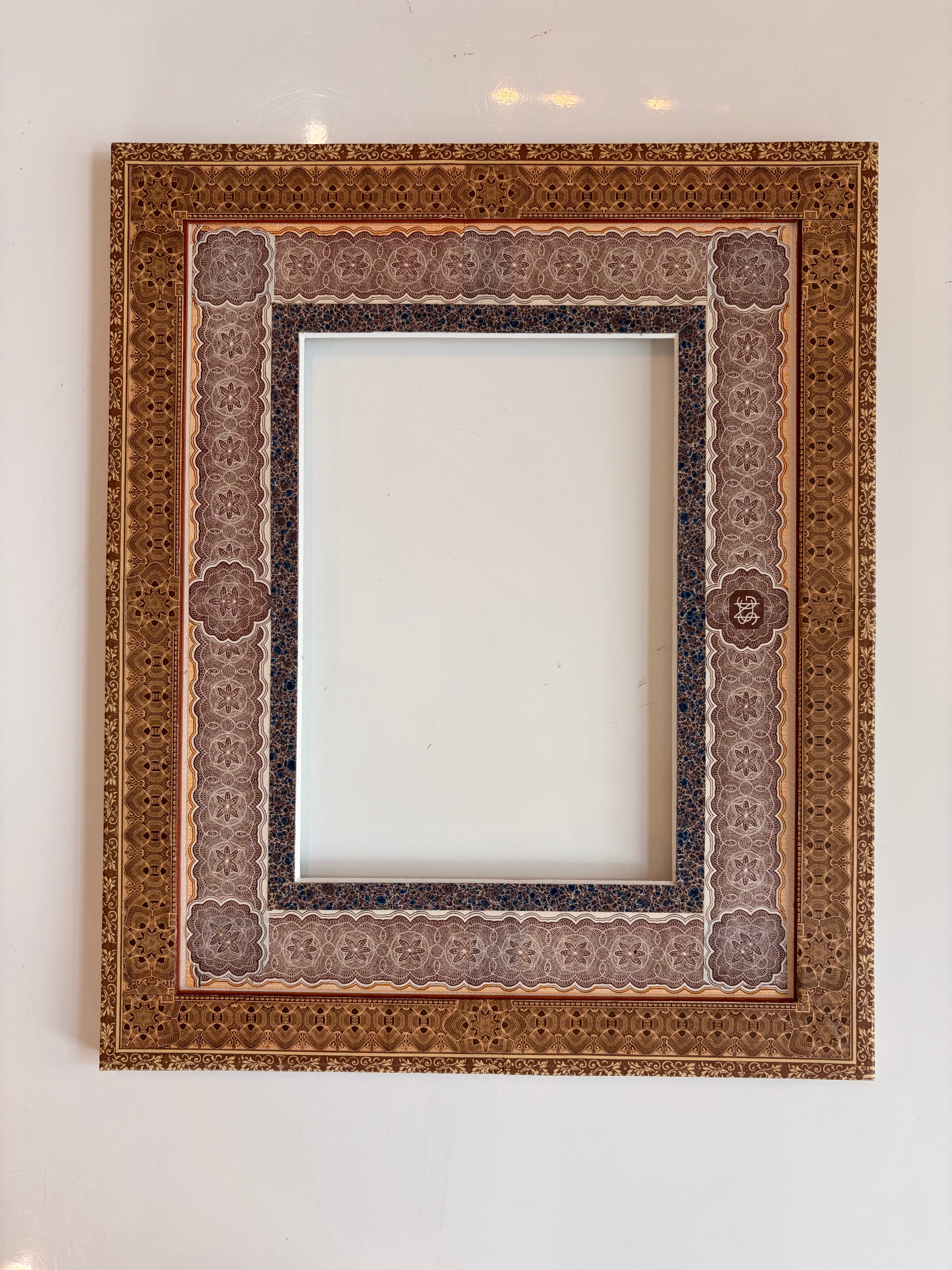 Antique French Papered Frames
