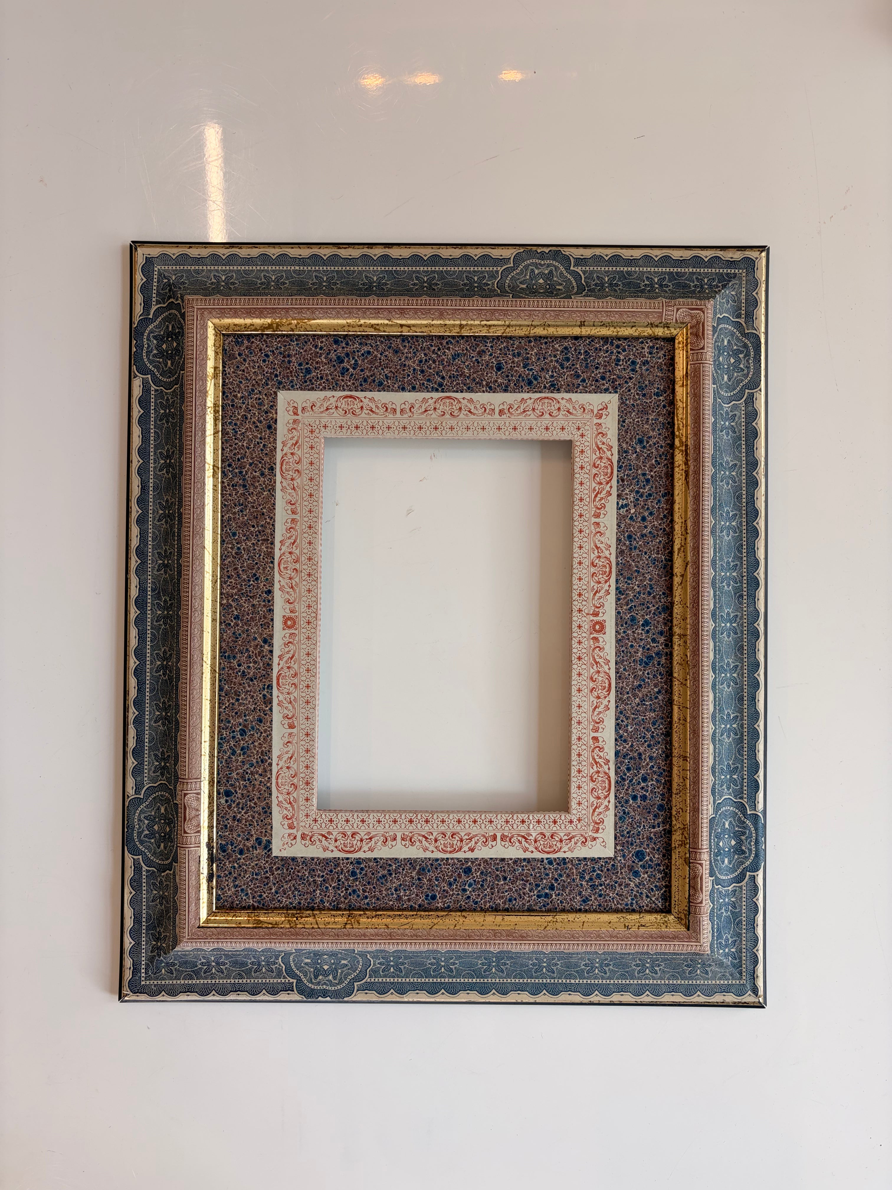 Antique French Papered Frames