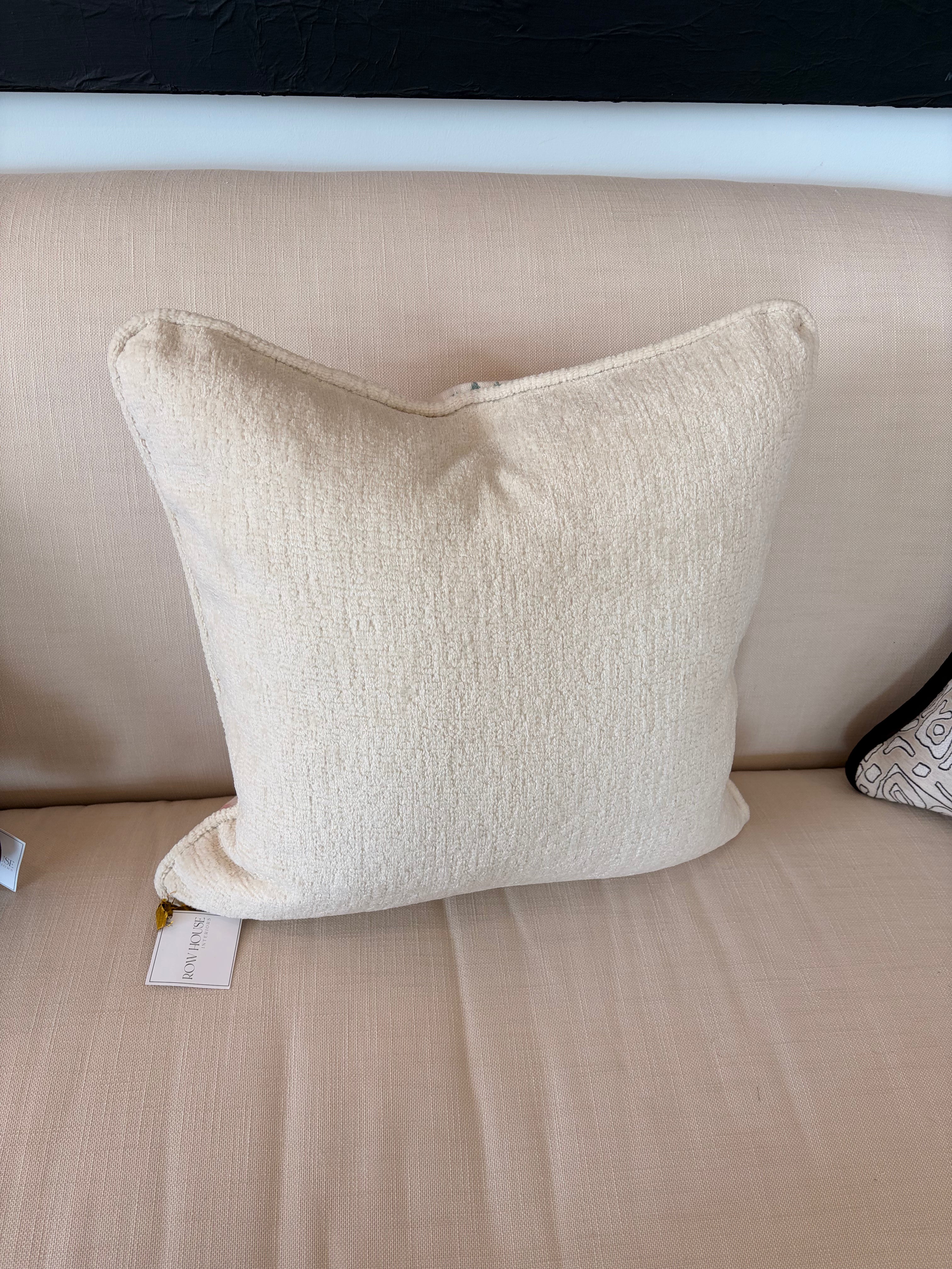 Pink Ikat Print Pillow