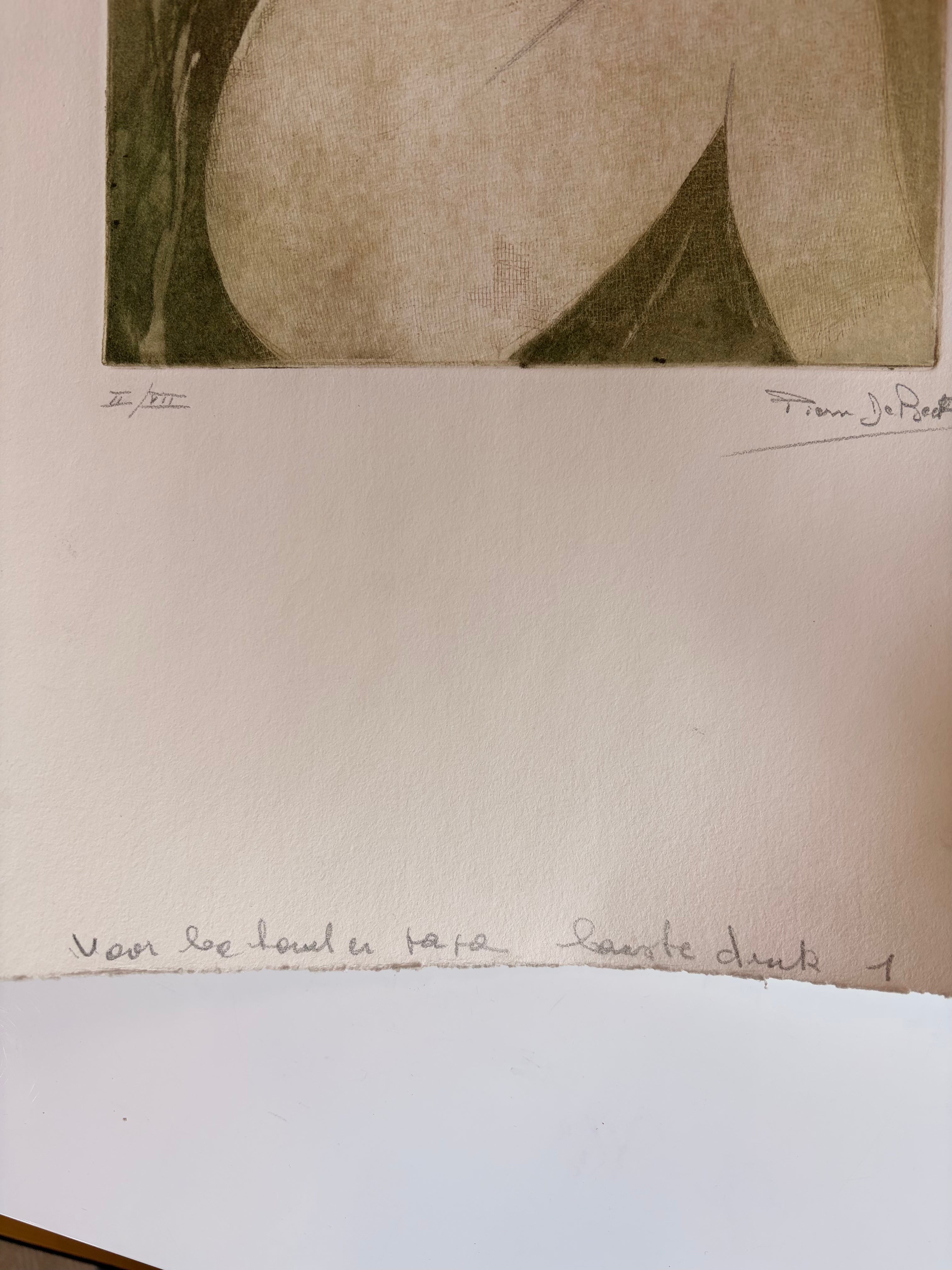 Unframed French Lithograph