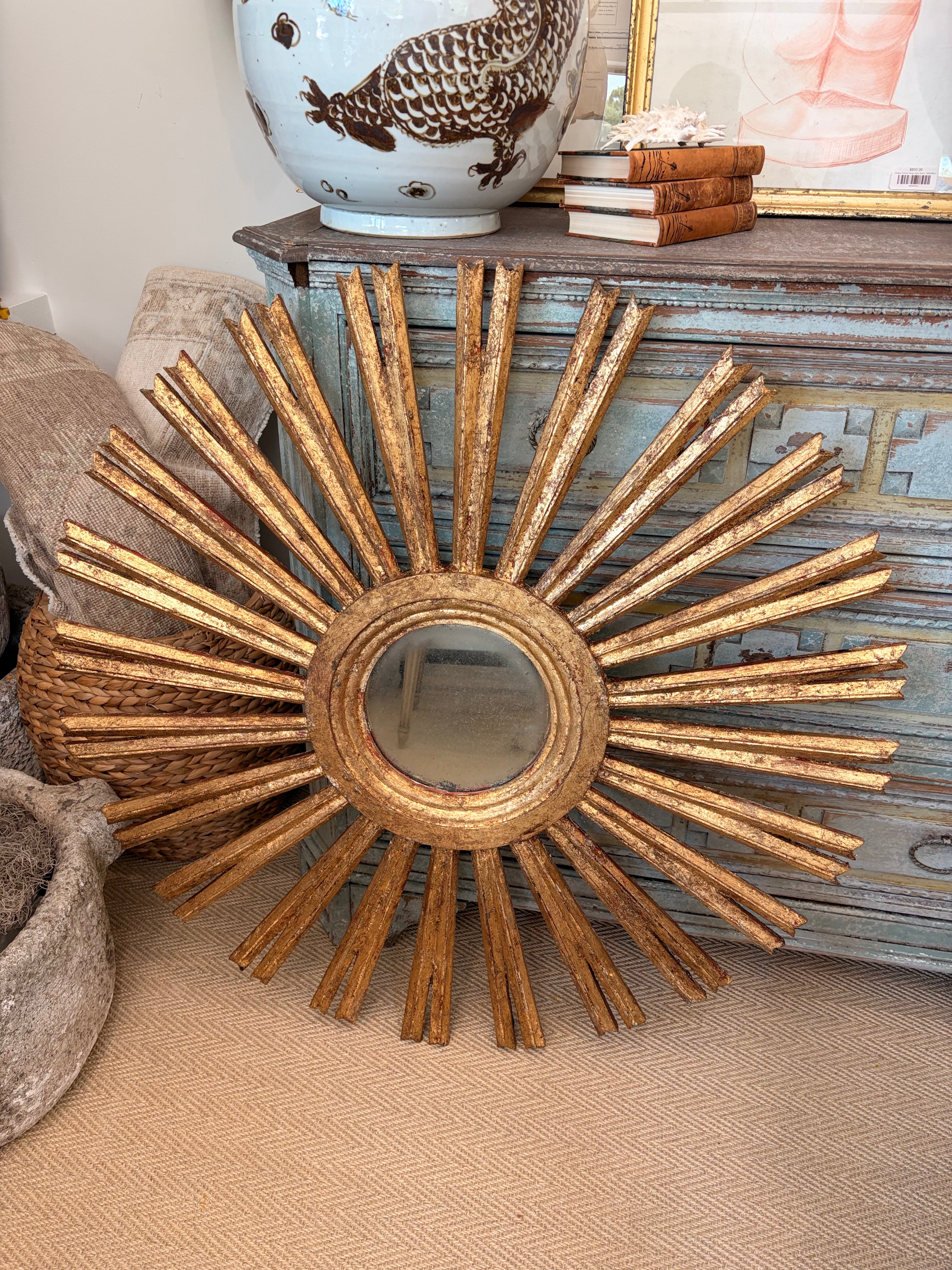 Giltwood Sunburst Mirror