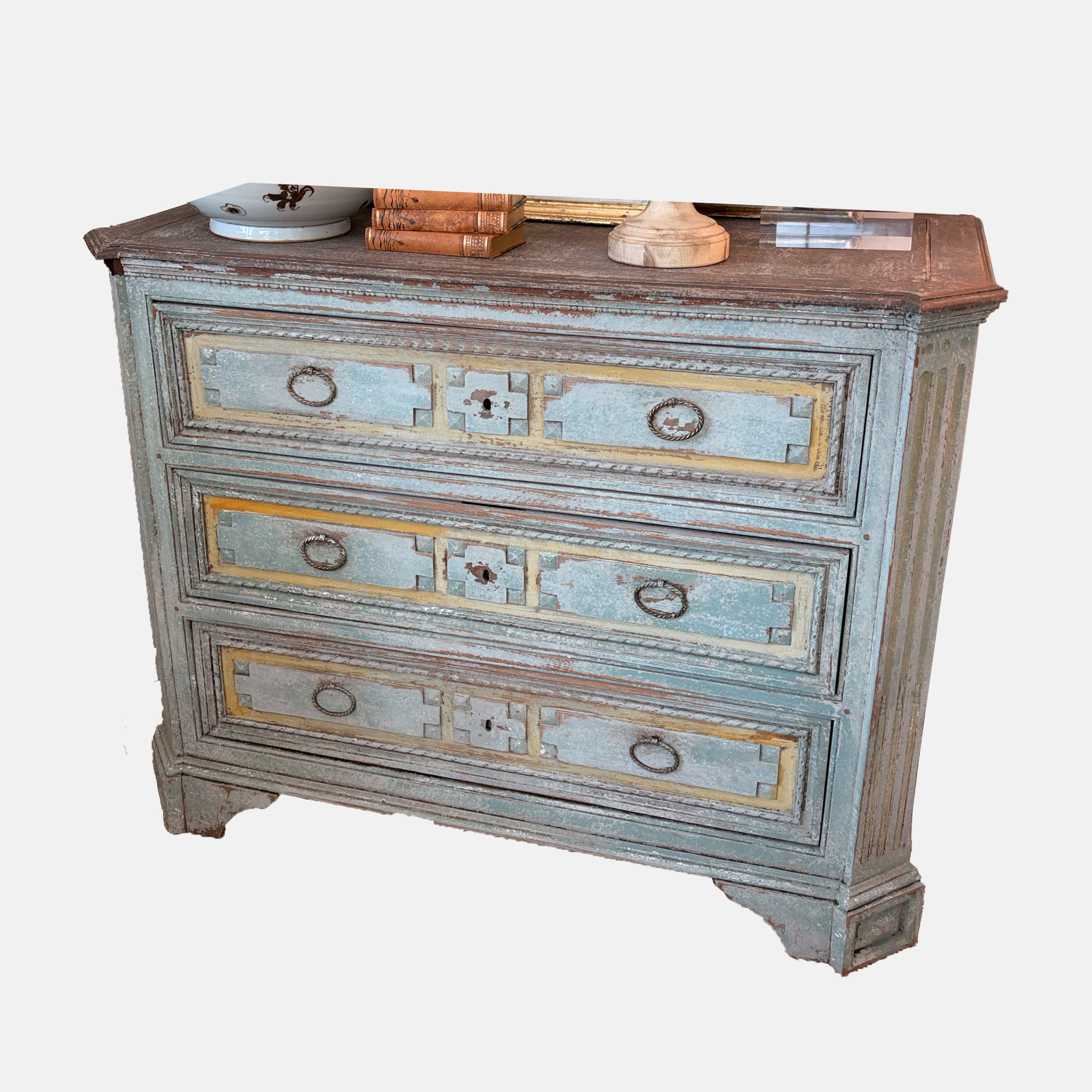 Rustic Light Blue Dresser