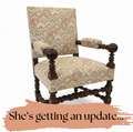 Antique French Napoleon Library Chair