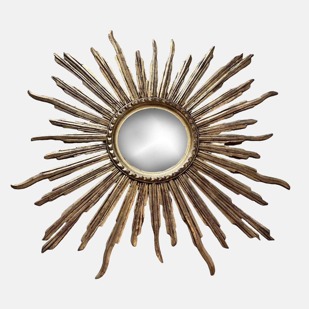 Small Vintage Sunburst Mirror