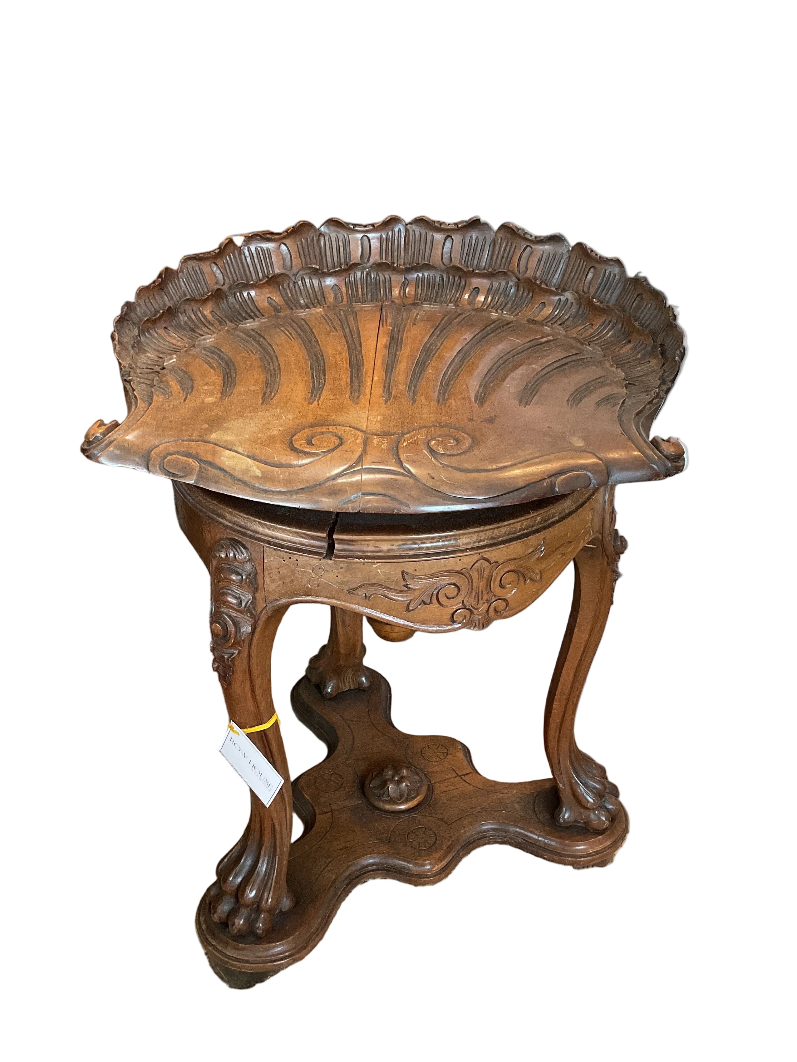 Wooden Shell Piano Stool