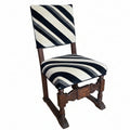 Upholstered Spanish Chair with Kelly Wearstler Fabric